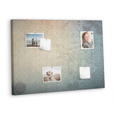 Quadro de aviso de cortiça História de crime vintage