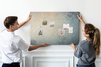 Quadro de aviso de cortiça História de crime vintage