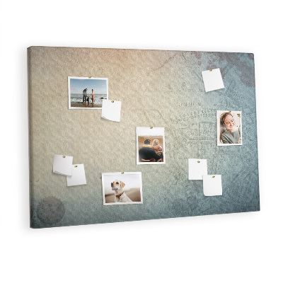 Quadro de aviso de cortiça História de crime vintage