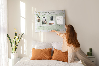 Painel em cortiça Planejador de folhas