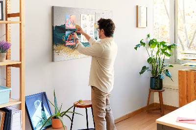 Quadro de aviso de cortiça Paisagem montanhosa