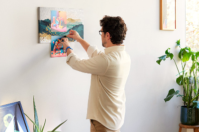 Quadro de aviso de cortiça Paisagem montanhosa