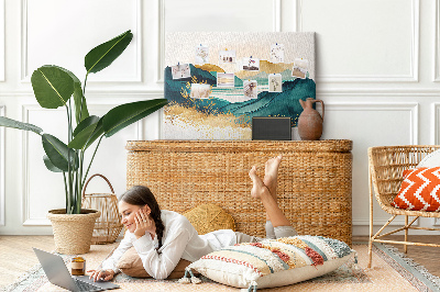 Quadro de aviso de cortiça Paisagem montanhosa