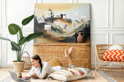 Quadro em cortiça Paisagem abstrata