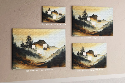 Quadro em cortiça Paisagem abstrata