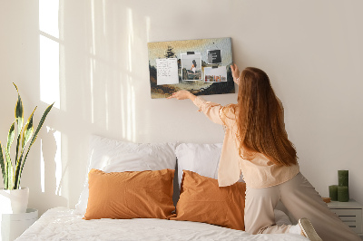 Quadro em cortiça Paisagem abstrata