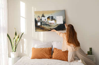 Quadro em cortiça Paisagem abstrata