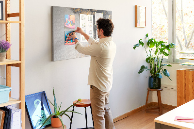 Quadro de aviso de cortiça Arte em mármore