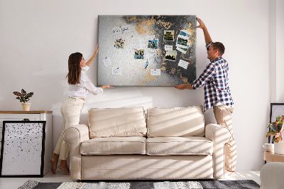 Quadro de aviso de cortiça Arte em mármore