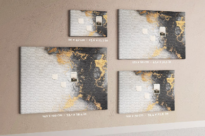 Quadro de aviso de cortiça Arte em mármore