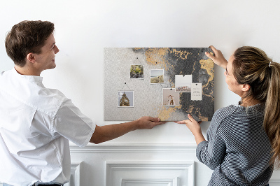 Quadro de aviso de cortiça Arte em mármore