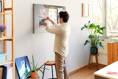 Quadro de aviso de cortiça Arte em mármore