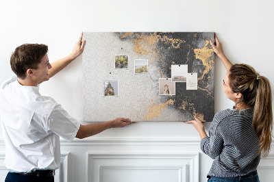 Quadro de aviso de cortiça Arte em mármore