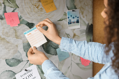 Quadro de aviso de cortiça Flores