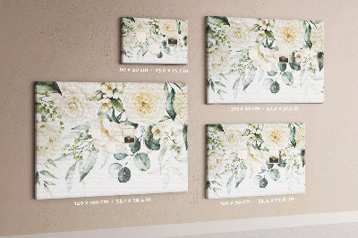 Quadro de aviso de cortiça Flores