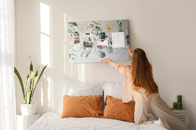 Quadro de aviso de cortiça Flores