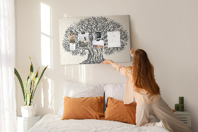 Quadro de aviso de cortiça Natureza de grandes árvores