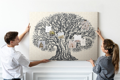 Quadro de aviso de cortiça Natureza de grandes árvores