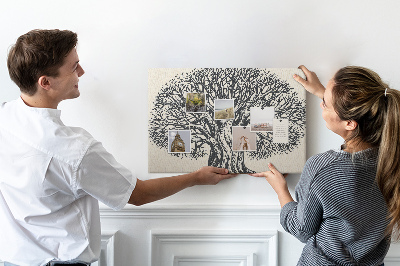 Quadro de aviso de cortiça Natureza de grandes árvores