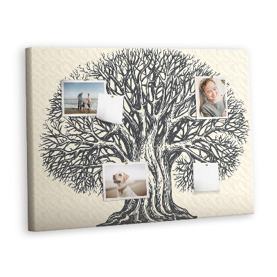 Quadro de aviso de cortiça Natureza de grandes árvores