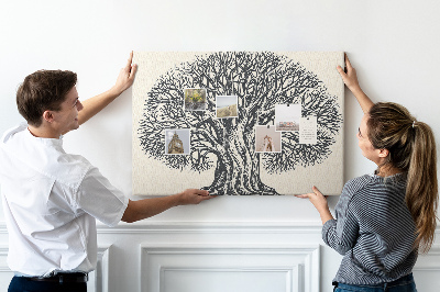 Quadro de aviso de cortiça Natureza de grandes árvores