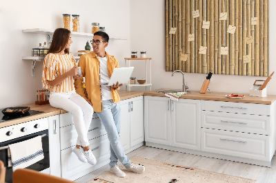 Quadro em cortiça Palitos de bambu