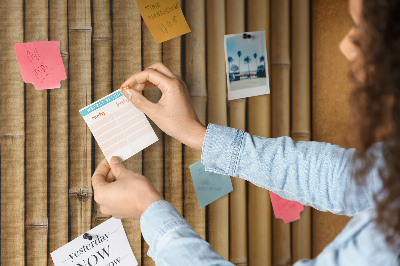 Quadro em cortiça Palitos de bambu