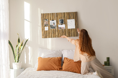 Quadro em cortiça Palitos de bambu