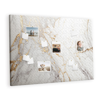 Quadro de aviso de cortiça Mármore decorativo