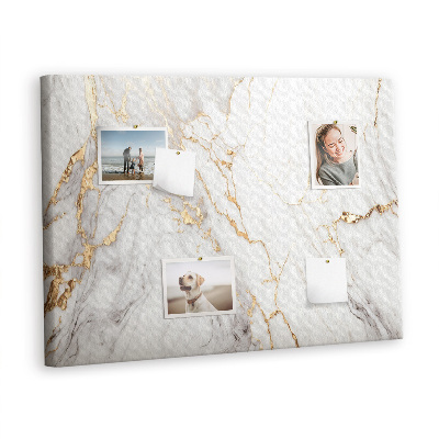 Quadro de aviso de cortiça Mármore decorativo