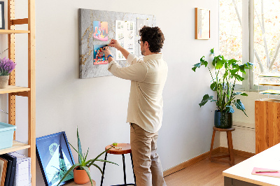 Quadro de aviso de cortiça Mármore decorativo