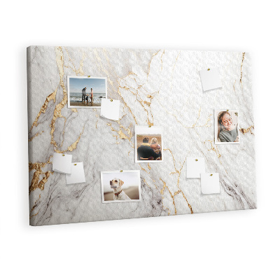 Quadro de aviso de cortiça Mármore decorativo