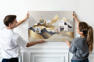 Quadro em cortiça Abstração de montanhas