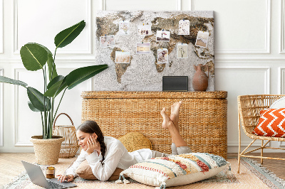 Painel em cortiça Mapa antigo