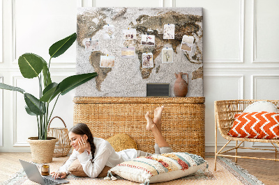 Painel em cortiça Mapa antigo