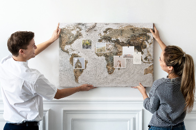 Painel em cortiça Mapa antigo
