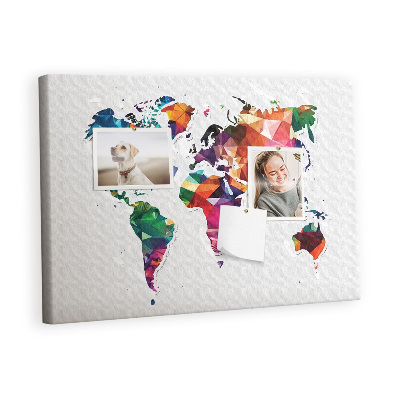 Quadro de aviso de cortiça Triângulos abstratos