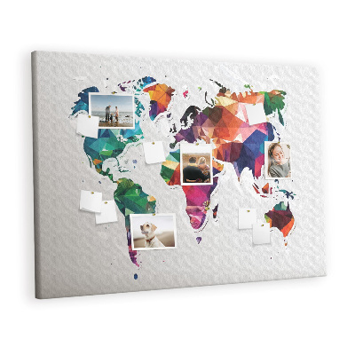 Quadro de aviso de cortiça Triângulos abstratos