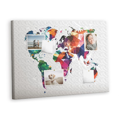 Quadro de aviso de cortiça Triângulos abstratos