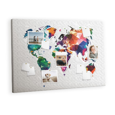 Quadro de aviso de cortiça Triângulos abstratos