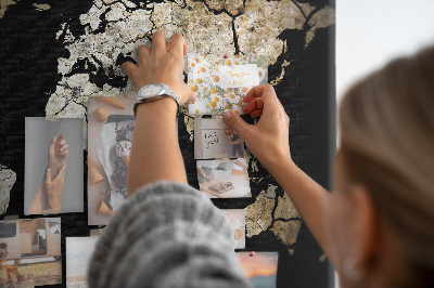 Quadro em cortiça Mapa seco e rachado