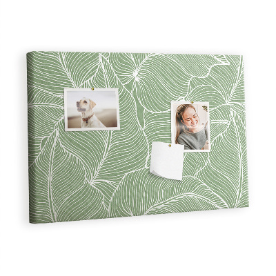 Painel em cortiça Padrão de folhas da natureza