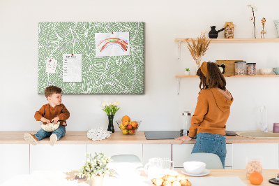 Painel em cortiça Padrão de folhas da natureza