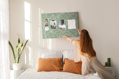 Painel em cortiça Padrão de folhas da natureza