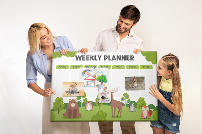 Quadro em cortiça Planejador escolar