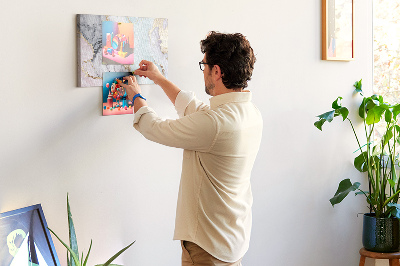 Quadro de aviso de cortiça Mármore