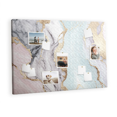 Quadro de aviso de cortiça Mármore