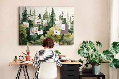 Painel em cortiça Paisagem florestal