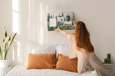 Painel em cortiça Paisagem florestal