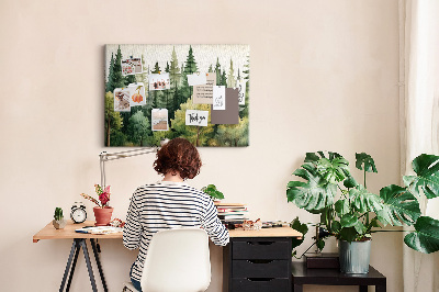 Painel em cortiça Paisagem florestal